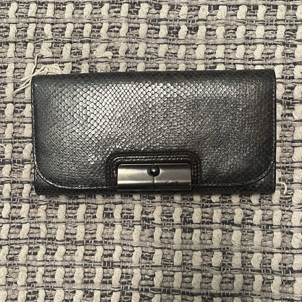Coach Python Wallet Brown/Black